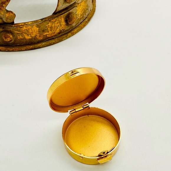 Vintage Damascene Mini Bird Pill Trinket Box - Picture 8 of 15